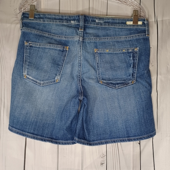 Pilcro And The Letterpress By Anthropologie Blue Denim Shorts - Picture 9 of 13
